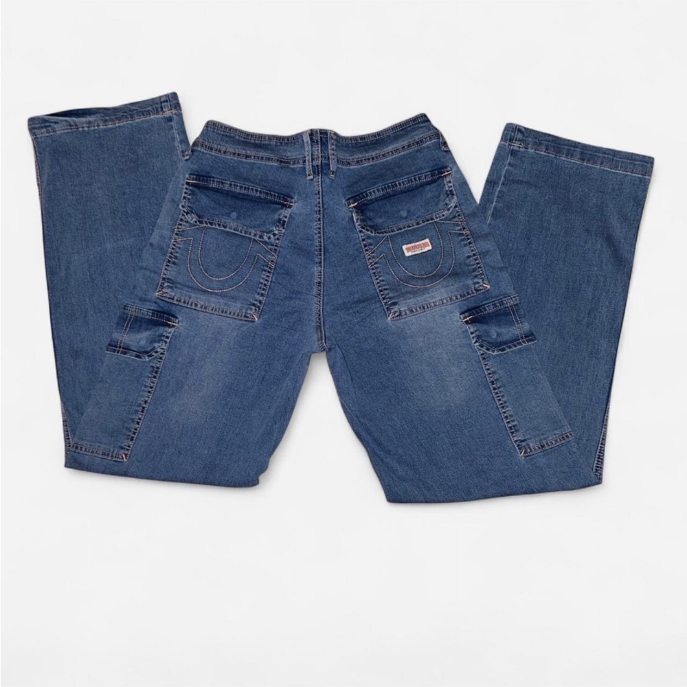 True Religion women’s Denim Cargo Jeans